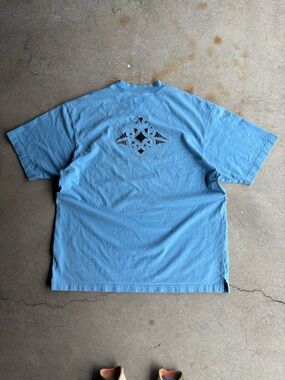 Vintage 90s Cambo Y2K Surf Brand Shirt Baby Blue